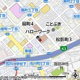 神奈川県横浜市中区寿町4丁目周辺の地図
