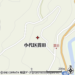 兵庫県美方郡香美町小代区貫田201周辺の地図