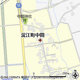 鳥取県米子市淀江町中間周辺の地図