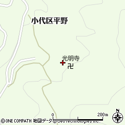 兵庫県美方郡香美町小代区平野399周辺の地図