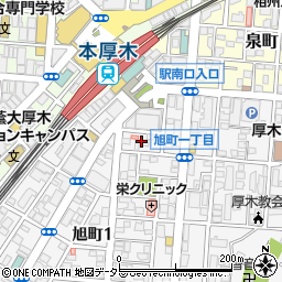 神奈川県厚木市旭町1丁目26周辺の地図