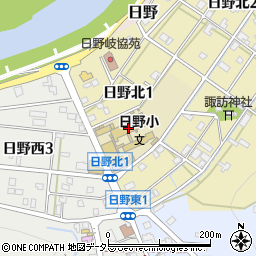 岐阜市立日野小学校周辺の地図