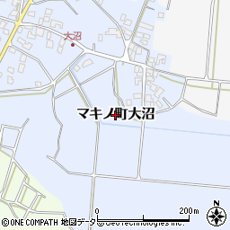 滋賀県高島市マキノ町大沼周辺の地図