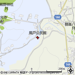 風戸公民館周辺の地図