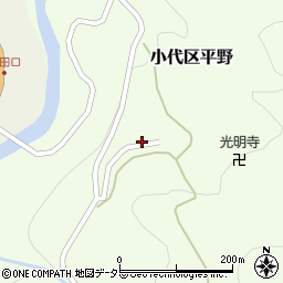 兵庫県美方郡香美町小代区平野190周辺の地図
