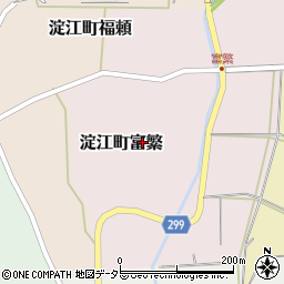 鳥取県米子市淀江町富繁周辺の地図
