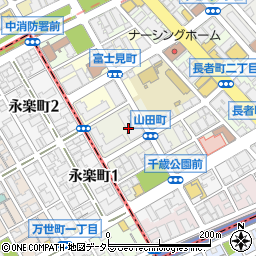 県公社フロール山田町第３共同住宅周辺の地図