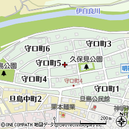 岐阜県岐阜市守口町周辺の地図