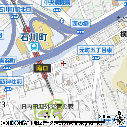 神奈川県横浜市中区石川町1丁目11-2周辺の地図