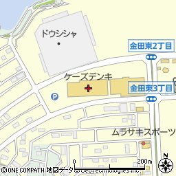 ケーズデンキ木更津金田店周辺の地図