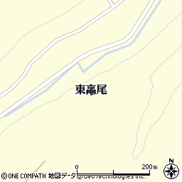 鳥取県東伯郡北栄町東高尾周辺の地図