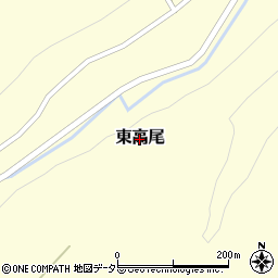 鳥取県北栄町（東伯郡）東高尾周辺の地図