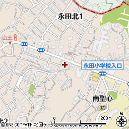 神奈川県横浜市南区永田北2丁目12周辺の地図