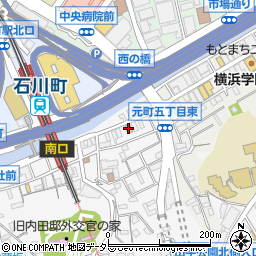 イーオン横浜元町校周辺の地図