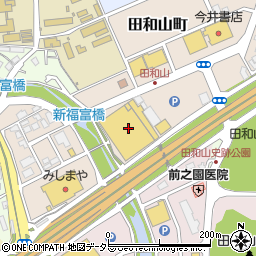 スーパーホームセンターいない松江田和山店周辺の地図