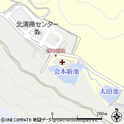 稲田園周辺の地図