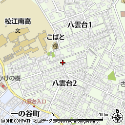 島根県松江市八雲台周辺の地図