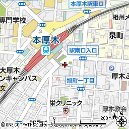 神奈川県厚木市旭町1丁目25-5周辺の地図