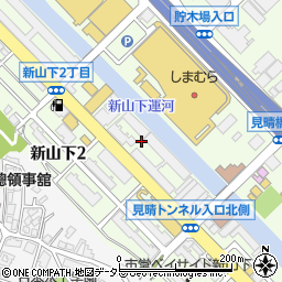 神奈川県横浜市中区新山下2丁目11周辺の地図