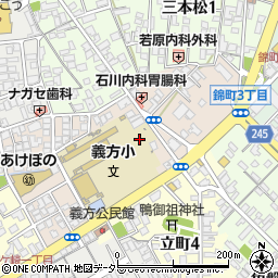 鳥取県米子市義方町周辺の地図