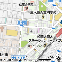 神奈川県信用保証協会　厚木支店周辺の地図