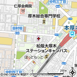 本厚木駅前バッティングセンター周辺の地図