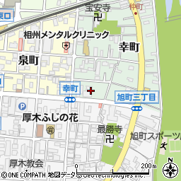 神奈川県厚木市幸町1周辺の地図