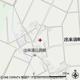 島根県安来市赤江町（出来須町）周辺の地図