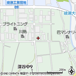 トヤマ綾瀬工場周辺の地図
