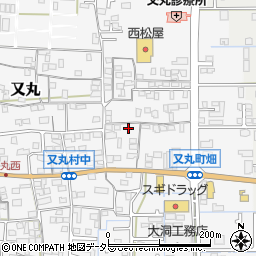 岐阜県岐阜市又丸464-3周辺の地図