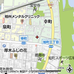 神奈川県厚木市幸町1-9周辺の地図