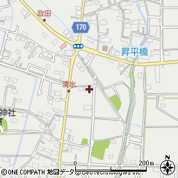 岐阜県本巣市政田1732周辺の地図