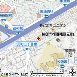 ツルハドラッグ横浜元町店周辺の地図