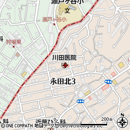 川田医院周辺の地図