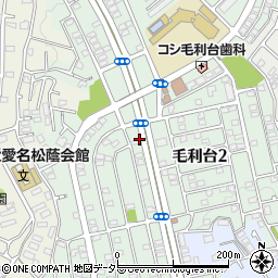 神奈川県厚木市毛利台周辺の地図