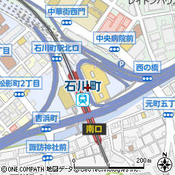 神奈川県横浜市中区吉浜町周辺の地図