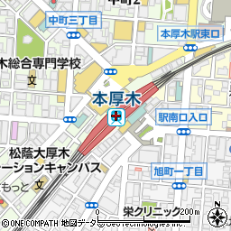 横浜銀行小田急本厚木駅 ＡＴＭ周辺の地図