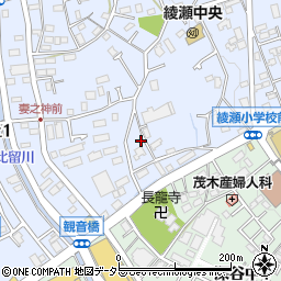 神奈川県綾瀬市深谷上6丁目8周辺の地図