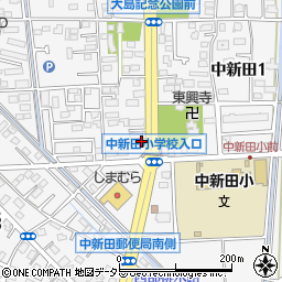 なか卯海老名中新田店周辺の地図