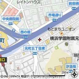 横浜銀行元町支店 ＡＴＭ周辺の地図