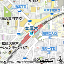 セブンイレブン小田急本厚木上りホーム店周辺の地図