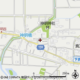 岐阜県本巣市下真桑686周辺の地図