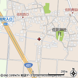 鳥取県米子市淀江町佐陀1553-3周辺の地図