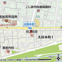 美濃加茂太田本町郵便局 ＡＴＭ周辺の地図
