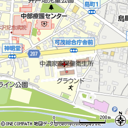 岐阜県可茂総合庁舎中濃建築事務所周辺の地図