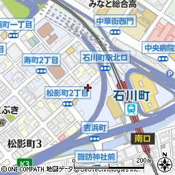 ひもの屋 炙り 石川町店周辺の地図