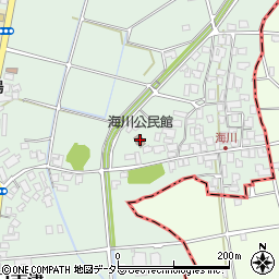 海川公民館周辺の地図