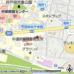 加茂警察署周辺の地図