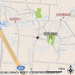 鳥取県米子市淀江町佐陀104-1周辺の地図