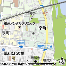 神奈川県厚木市幸町周辺の地図